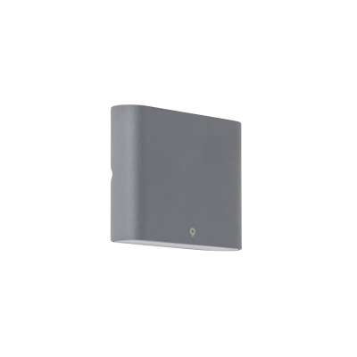 Fali lámpa antracit 11,5 cm LED-del IP65 - Batt