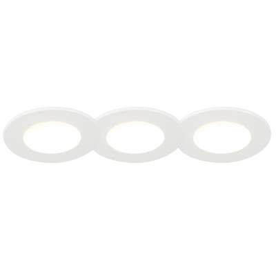 3 db beépített spotlámpa készlet fehér LED-del 3000K 4W IP65 - Blanca