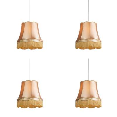 4 db-os szett retro függőlámpa arany 45 cm - Granny