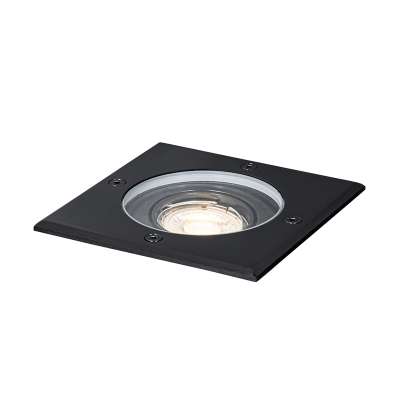 Kültéri talajszpotlámpa fekete négyzet alakú állítható IP65 - Delux