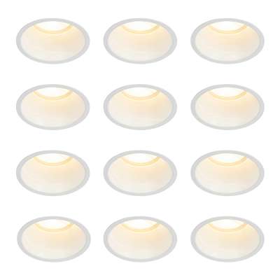 12 db-os beépíthető spotlámpa szett fehér GU10 70 mm IP44 - Dept