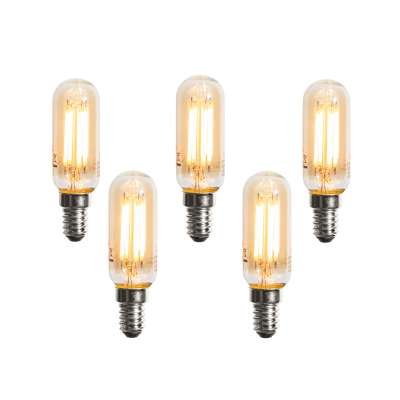 5 darabos E14 dimmelhető LED izzókészlet arany T25 4W 300 lm 2200K