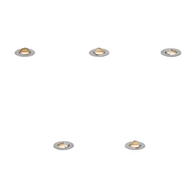 5 darabos modern alumínium talajba süllyeszthető spotlámpa LED-del IP67 - Linsey