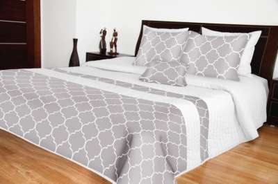 Luxus ágytakaró fehér Szélesség_ 200 cm | Hossz: 220 cm