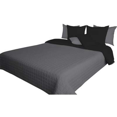 Fekete kétoldalas ágytakarók egy- és kétszemélyes ágyra Szélesség_ 200 cm | Hossz: 220 cm