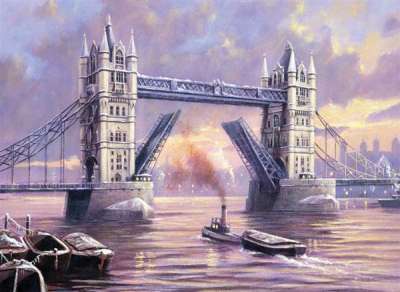 Kreatív festőkészlet - Tower Bridge A3 (festőkészlet számok szerint)