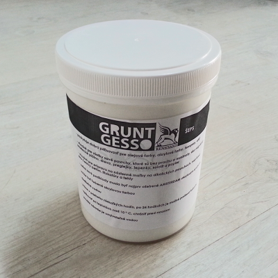 Alapozó GRUNT GESSO - 1200 ml (akrilfestékek Liquitex BASICS )