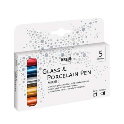 METALLIC porcelán rostirón 5 db szett (HOBBY LINE - C. Kreul)