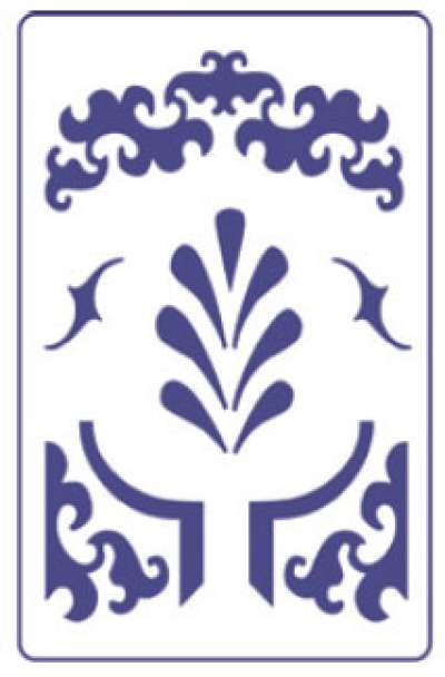 PENTART sablon A5 - Ornaments S1 (hobbi kellék)