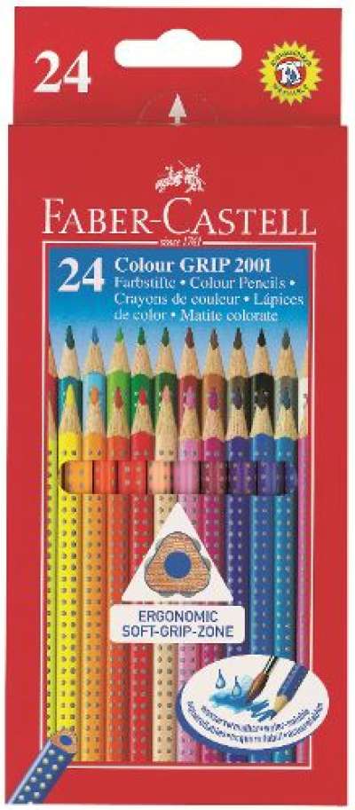 Grip 2001 szinesceruza készlet - 24 szín (Faber Castel - Akvarell)