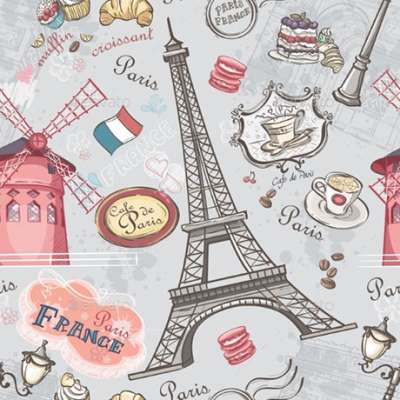 Decoupage szalvéta - Eiffel torony - 1 db (decoupage)