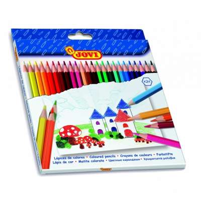 Szines ceruzák Jovi háromszőgletű / 24 db  (Szines ceruzák 24 db )