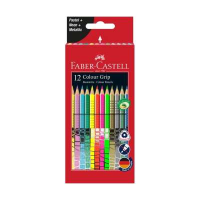Szines ceruzák Grip Pastel / Neon / Metallic Set 12 színes (szines)