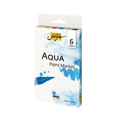 Akvarell marker szett Aqua Solo Goya / 6 db (Akvarell marker szett Aqua)