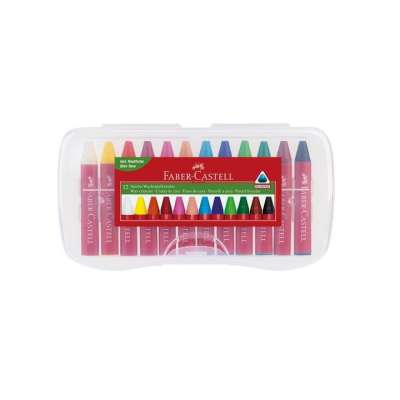 Viaszpasztell Jumbo 12 db színes (Viaszpasztell Faber-Castell)