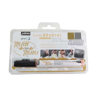 Pebeo Gedeo Mirror effect készlet / 3 részes (ragasztó marker   2)