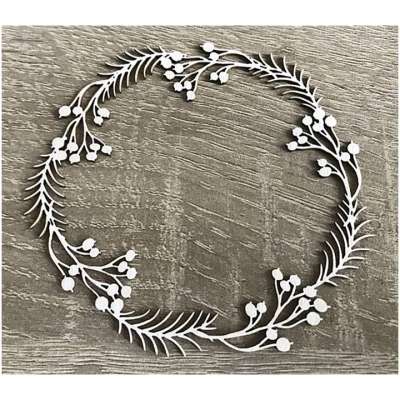 Fa díszítőelem keret - ornamentum - 1 db (Fa díszítőelem)