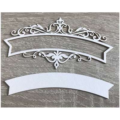 Fa díszítőelem - címke - 1 db (Fa díszítőelem)