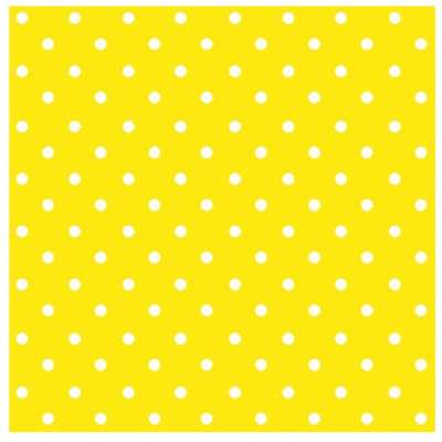 Decoupage szalvéták Yellow Dots - 1 db (Decoupage szalvéták)