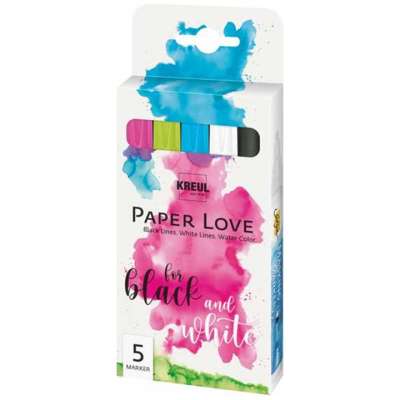 Marker készlet KREUL Paper Love 5 db (Hand lettering filctollak)