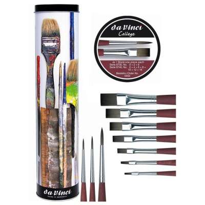 Ajándék ecsetkészlet da Vinci College (ecsetkészlet ajándék dobozban -)