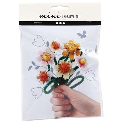 Kreatív készlet Mini Creative Kit - Flowers (kreatív készlet gyerekeknek)