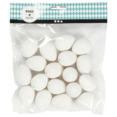 Műanyag fürjtojások - 18 db - 4 cm (húsvéti dekorációk)