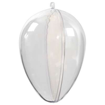  Átlátszó szétszedhető akril tojás - 5 db / 9 cm (húsvéti dekorációk)