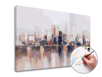 Festés számok szerint PANORAMA CITY | alacsony nehézség (ARTMIE festék a)