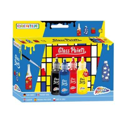 Üvegfesték-készlet 4 x 22 ml (üvegfesték)