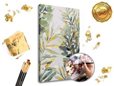 Festés számok szerint PREMIUM GOLD  Az esőerdőben (kifestő szett számok)