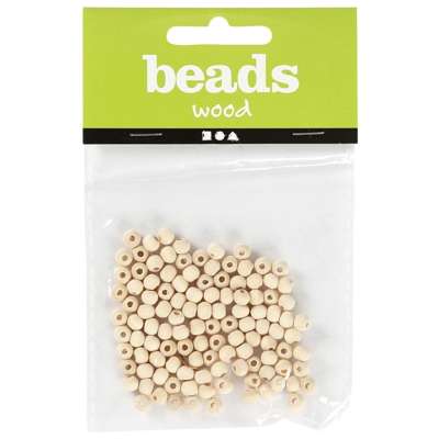 Fa gyöngyök mini 5 mm - 100 db (dekoratív gyöngyök)
