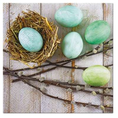 Decoupage szalvéták Eggs Nest - 1db (húsvéti decoupage szalvéták)