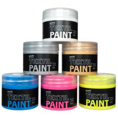 Színkészlet sötét textíliákhoz Profil - Unicorn Bling 6 x 50 ml
