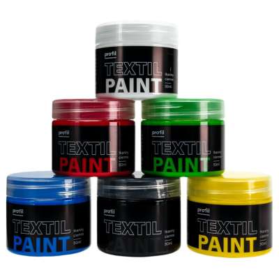 Színkészlet sötét textíliákhoz Profil 6 x 50 ml (Textilfesték)