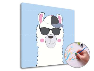 Festés számok szerint LAMA OKULIARS LAMA-val | alacsony nehézség