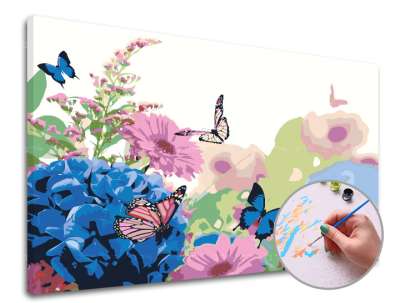 Festés a számok szerint BETWEEN FLOWERS | közepes nehézség (ARTMIE)