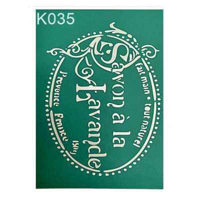 Öntapadós sablon  Savon a la lavande 19.5 x 15 cm (kreatív kellékek )