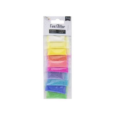 Finom csillámpor készlet 10 x 2 g (csillógó hatású csillámpor)