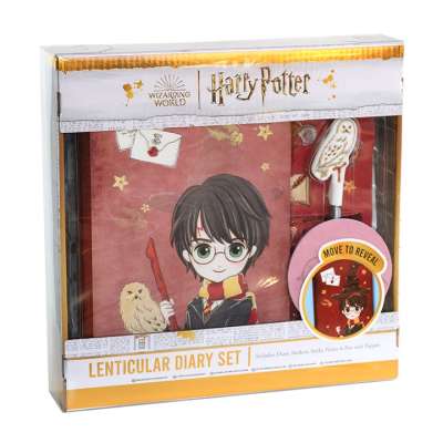 Jegyzetfüzet Harry Potter - készlet tartozékokkal 4 db (jegyzetfüzet)