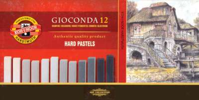 8122G Olajpasztell GIOCONDA HARD 12db. 7x7mm. szürke árnyalatok