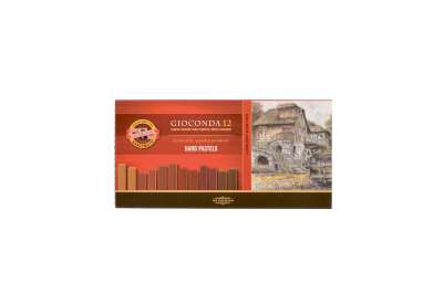 Olajpasztell GIOCONDA -  barna árnyalatok -  12 db