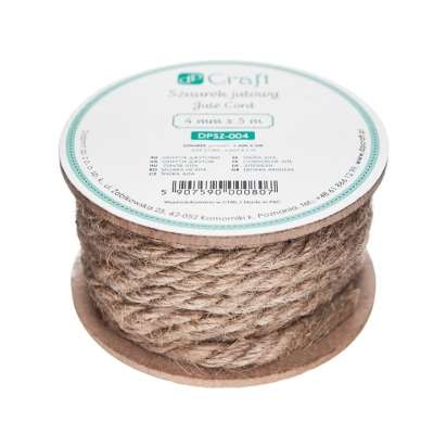 JUTA kötél 4 mm x 5 m (juta zsinór köteg )