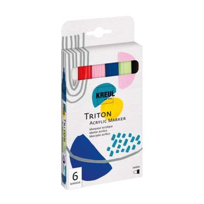 Akril filctollak Solo Goya TRITON / szett medium 6 db (akril filctollak)