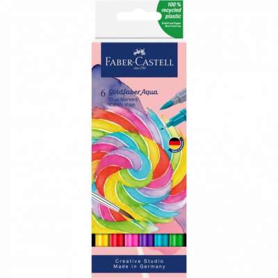 Akvarell markerek Goldfaber Aqua Dual szett Candy shop  | 6 db