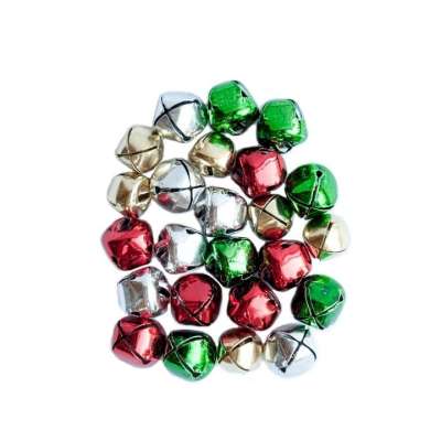 Színes dekorációs száncsengők 24 darab (karácsonyi dekoráció)