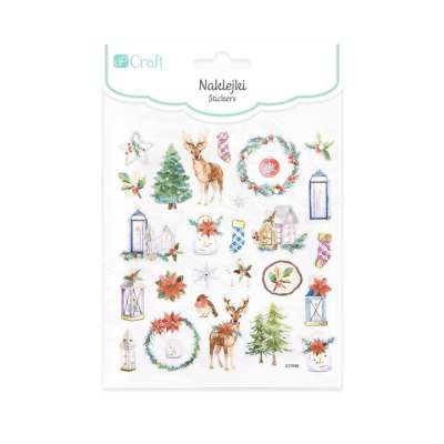 Karácsonyi matrica készlet 28 db  | Karácsonyi idő (karácsonyi matricák)