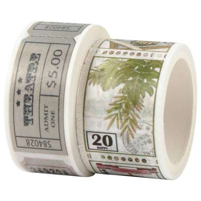 Washi szalagok készlete - levelek és természet (maszkolószalagok)