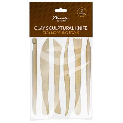 Fa modellező szerszámkészlet / 6 db (Fa modellező eszközök)