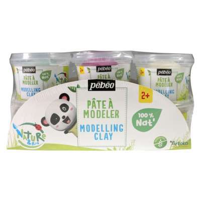 Természetes modellező gyurma Pebeo 6 x 90 g